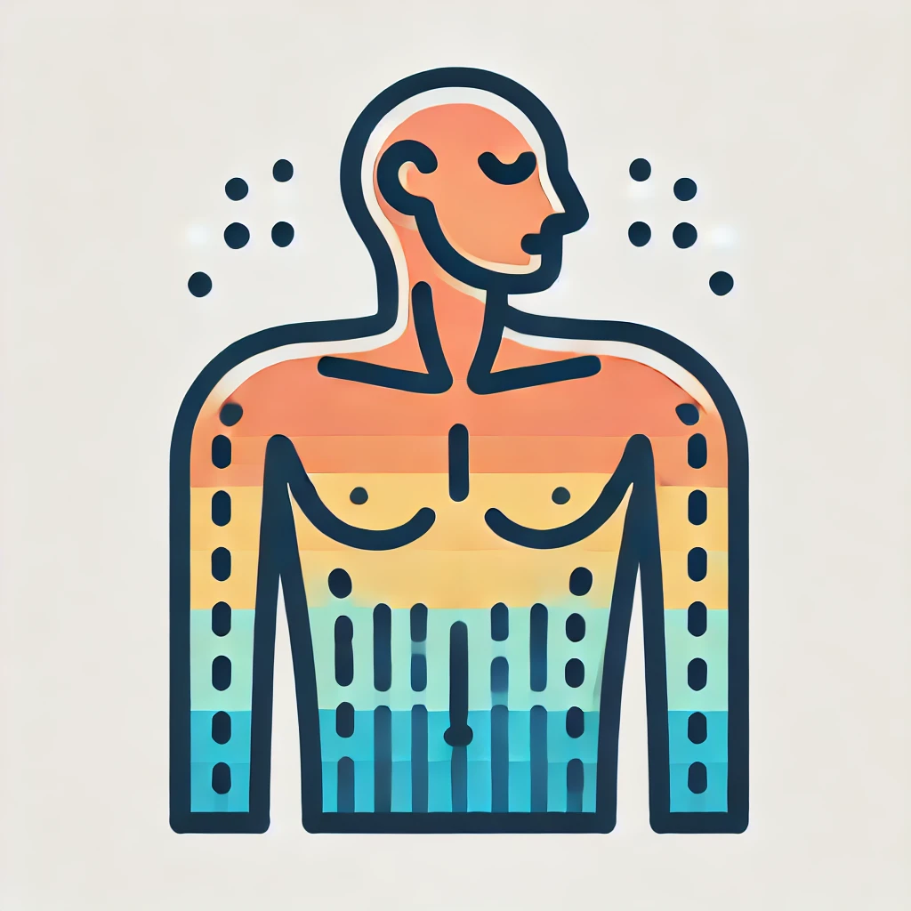 a colored icon to represent body awareness an out